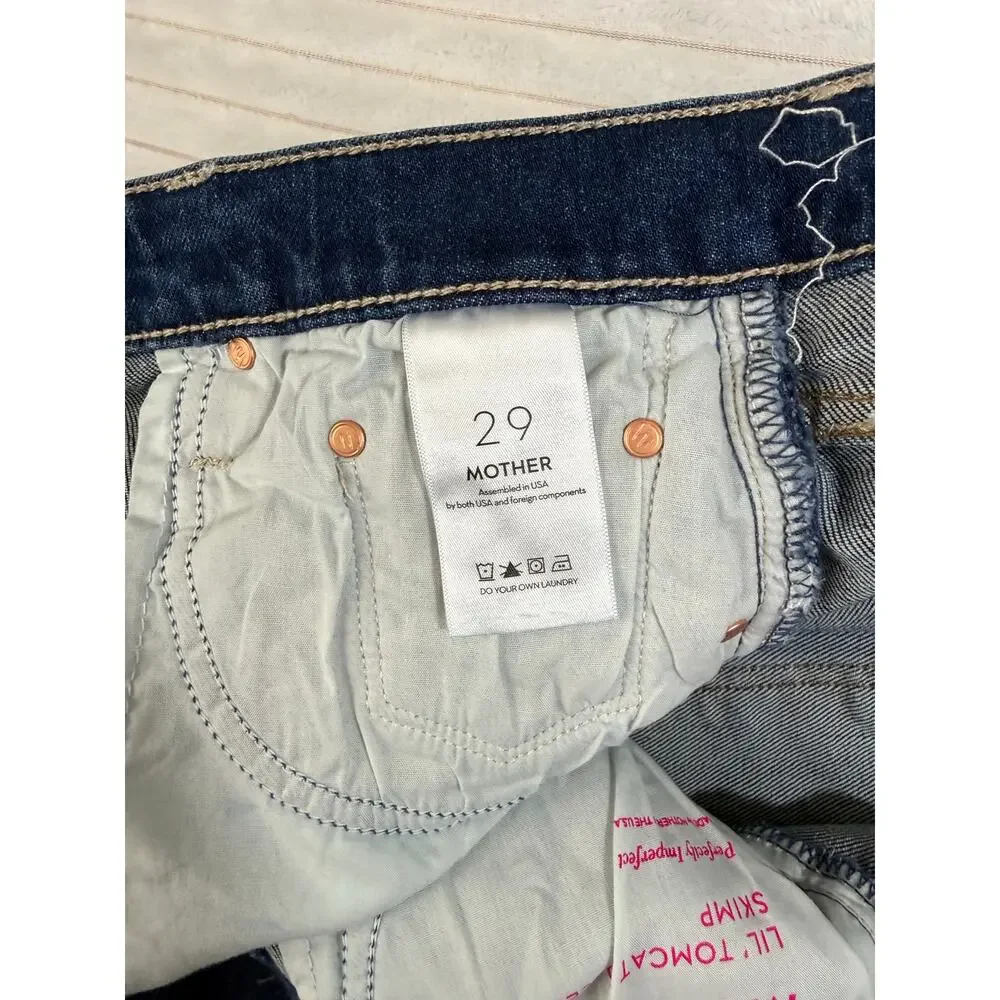 Mother SUPERIOR Lil’ Tomcat Roller Skimp 29 Perfectly Imperfect Wide Leg Jeans